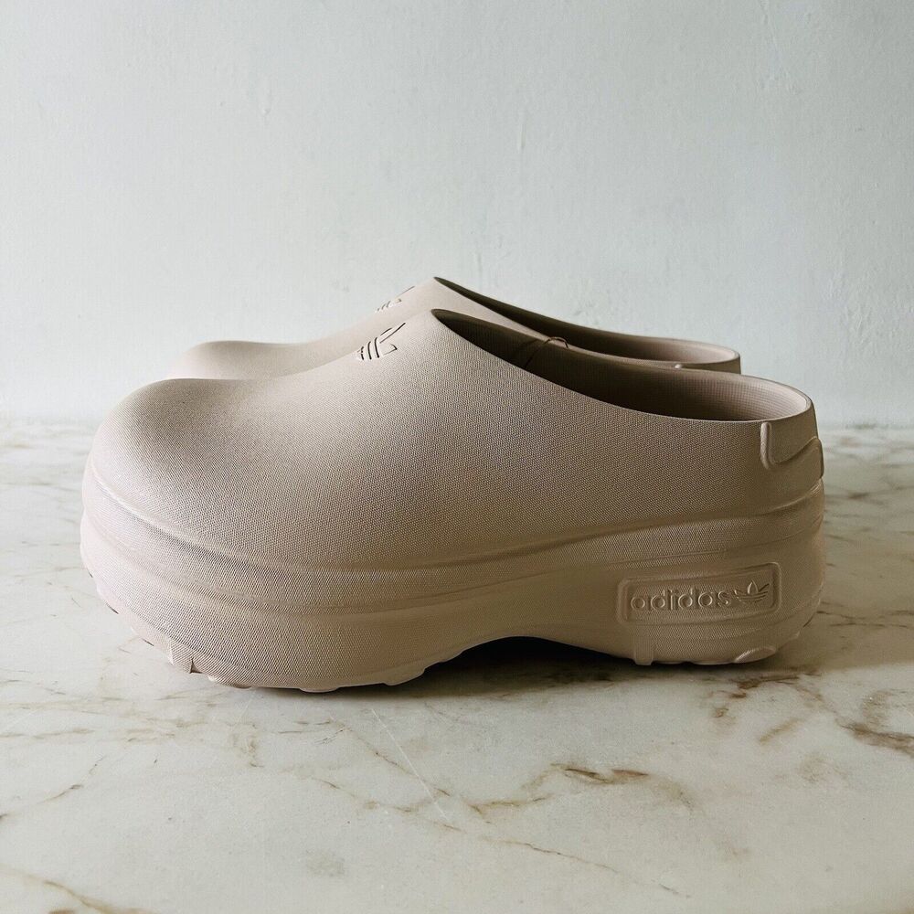 ADIFOM Stan Smith Mule Shoes Wonder Taupe / Wonder Taupe / Core Black - US 7 - Picture 5 of 10